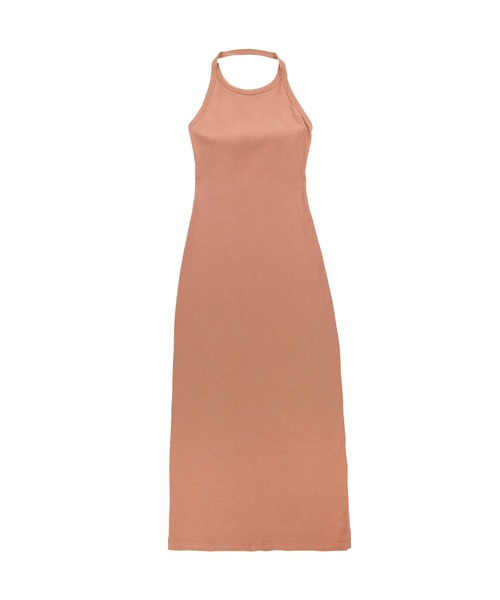 Wellness Open Back Rib Long Dress /パッドinオープンバック