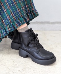 byあしながおじさん | 厚底レースアップブーツ　8710617(ブーツ)