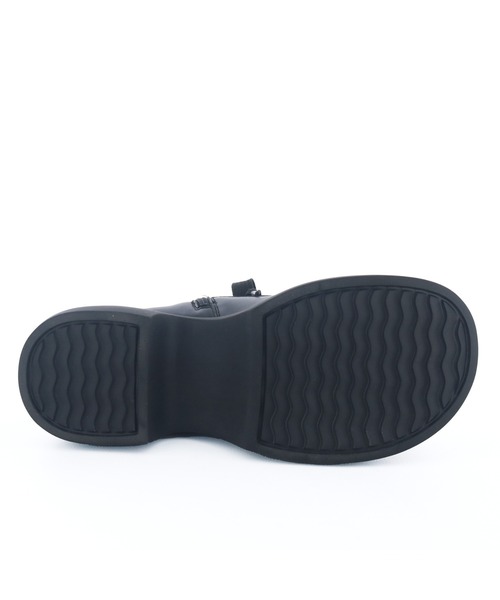 byあしながおじさん(バイアシナガオジサン)の「厚底レースアップブーツ 8710617(ブーツ・レディース・アイボリー/ダークベージュ/ブラック・S/M/L/LL)」の13枚目の写真