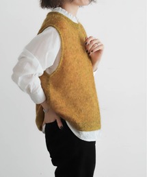 NOMBRE IMPAIR | モヘヤレイヤード　リバーシブルベスト(ベスト)