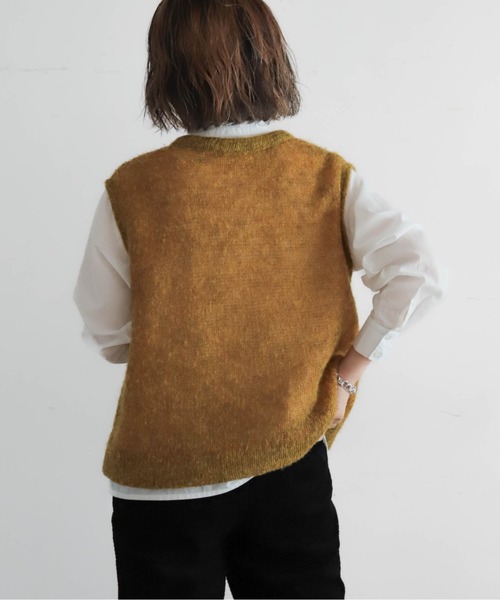 NOMBRE IMPAIR（ノンブルアンペール）の「モヘヤレイヤード　リバーシブルベスト（ベスト・レディース・イエロー/パープル・FREE）」の17枚目の写真