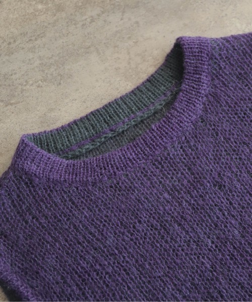 NOMBRE IMPAIR（ノンブルアンペール）の「モヘヤレイヤード　リバーシブルベスト（ベスト・レディース・イエロー/パープル・FREE）」の22枚目の写真