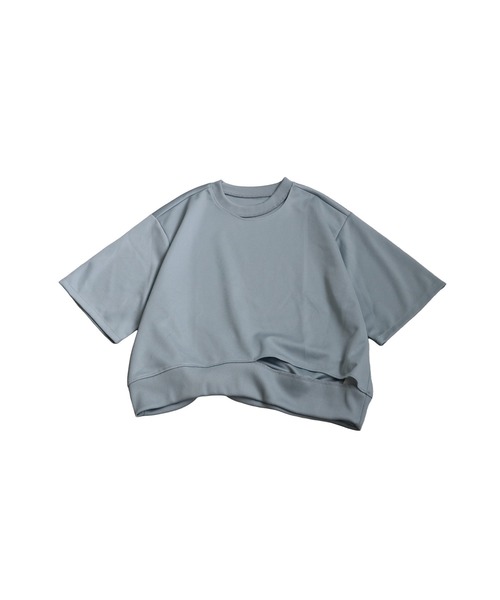 antiqua(アンティカ)の「アシメネックトップス(Tシャツ/カットソー・レディース・ベージュ/ブラック/ブルー系その他/グレー・ONESIZE)」の10枚目の写真