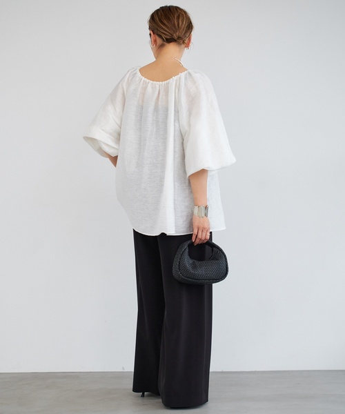 Deuxieme Classe(ドゥーズィエムクラス)の「*Effortless パンツ(その他パンツ・レディース・ブラック/カーキ・34/36/38)」の9枚目の写真