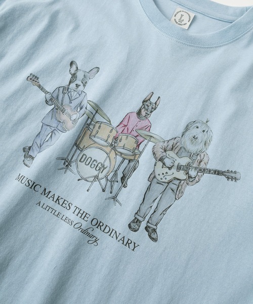 make a ray!(メイク ア レイ!)の「【84】フロント&バック アニマル スケッチ グラフィック 半袖Tシャツ/オーバーサイズ(Tシャツ/カットソー・メンズ・ホワイト系その他/ラベンダー/サックスブルー/ホワイト・M/L)」の8枚目の写真