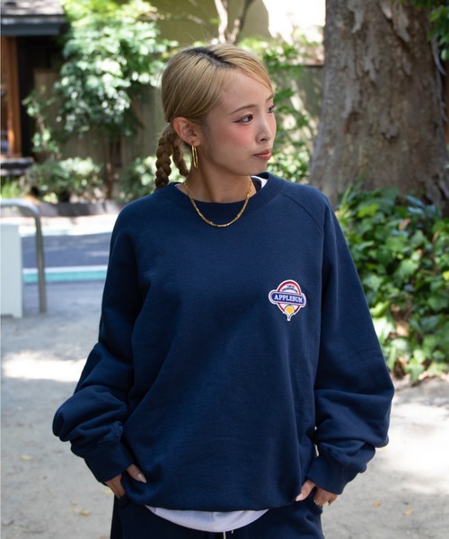 APPLEBUM（アップルバム）の「Wappen Crew Sweat（スウェット・メンズ・スミクロ/ネイビー/ホワイト/レッド系その他・MEDIUM/LARGE/X-LARGE/XX-LARGE）」の4枚目の写真