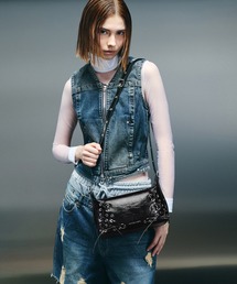 CHARLES & KEITH | Xylia ザイリア グロメットレースアップショルダーバッグ(ショルダーバッグ)