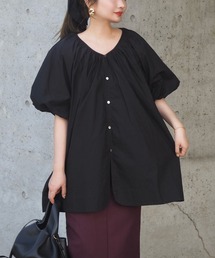 cotton volume sleeve blouse /コットンギャザーボリュームスリーブブラウス
