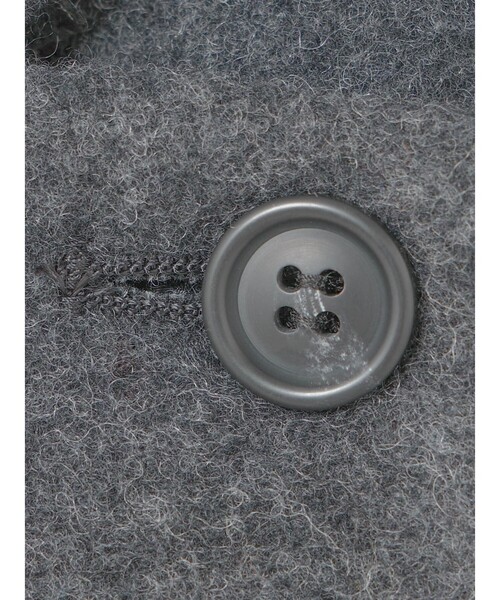 mizuiroind(ミズイロインド)の「mizuiro ind ウールブレンドスタンドカラーコート(その他アウター・レディース・ブラック/チャコールグレー/ネイビー/ブラウン/ライトグレー・FREE)」の7枚目の写真