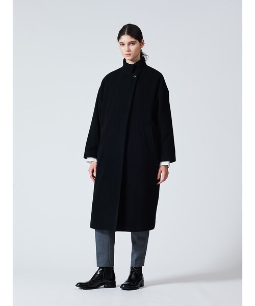 mizuiro ind ウールブレンドスタンドカラーコート（その他