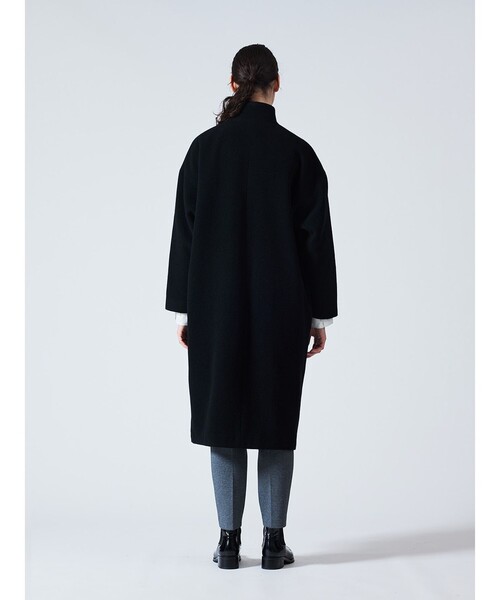 mizuiro ind ウールブレンドスタンドカラーコート（その他アウター