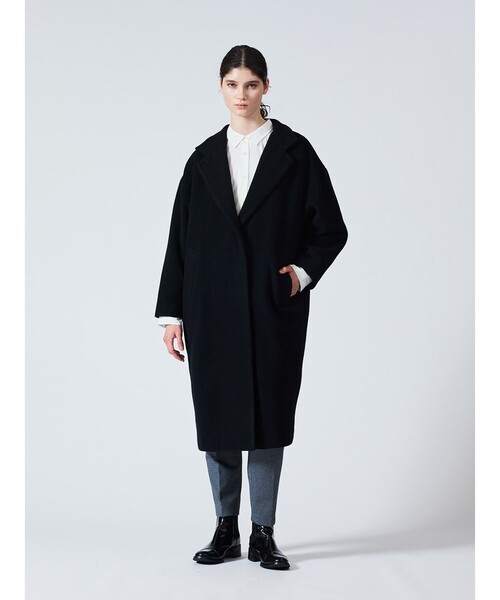 mizuiro ind ウールブレンドスタンドカラーコート（その他アウター