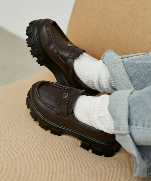 MARY QUANT × PUBLUX/マリークワント フラワーモチーフ 厚底