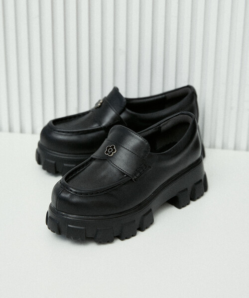 MARY QUANT × PUBLUX/マリークワント フラワーモチーフ 厚底