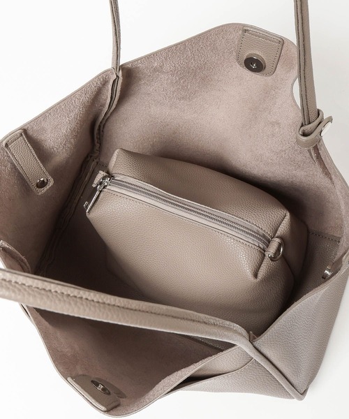 LOWRYS FARM（ローリーズファーム）の「ポーチツキ２ＰＢＡＧ／L　578360（ショルダーバッグ・レディース・グレイッシュベージュ/ブラック・FREE）」の19枚目の写真