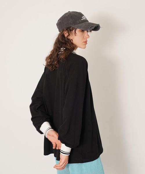 DISPATCHER NO.8(ディスパッチャーナンバーエイト)の「ハーフジップポロシャツ(Tシャツ/カットソー・レディース・ピンク/ダークグレー/ブラック・ONE SIZE)」の17枚目の写真
