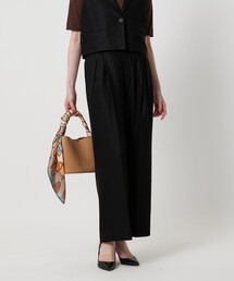 UNITED ARROWS & SONS黒ダブルニー パンツ　ブラック　L H＞フェード ダブルニーパンツ