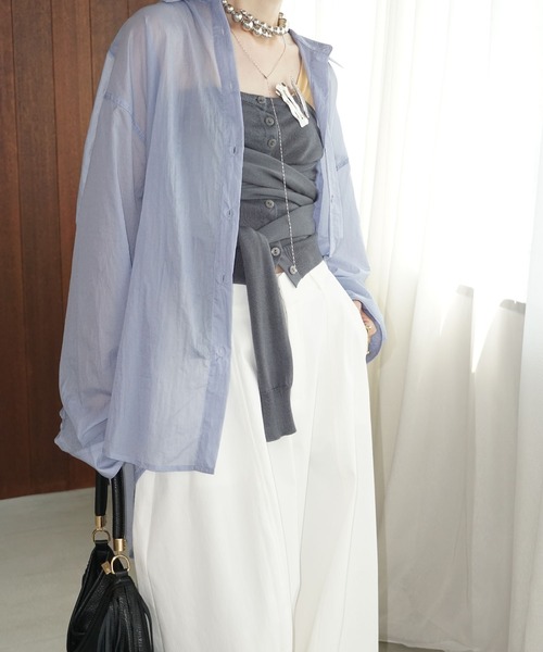 ワッシャーシアー ナイロンオーバーシャツ chw25a032