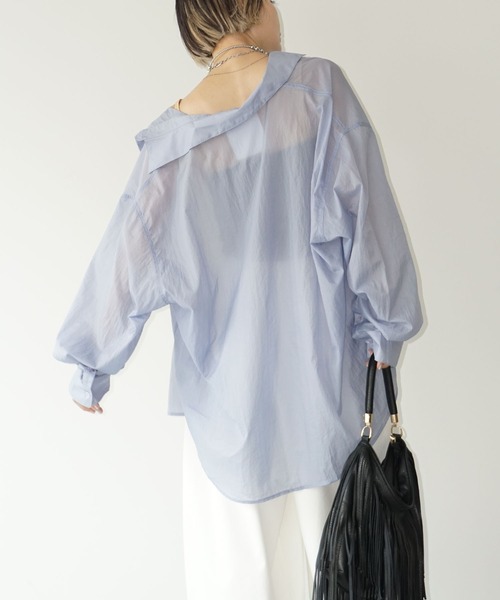 ワッシャーシアー ナイロンオーバーシャツ chw25a032
