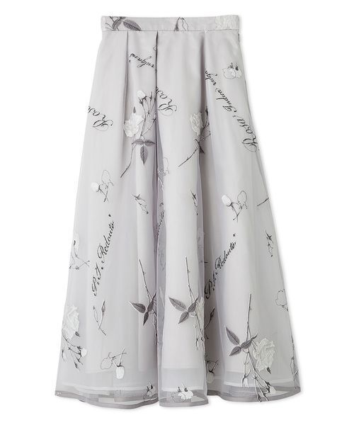 【新品】CELFORD×P.J. REDOUTE Rosa刺繍チュールスカート CELFORD×P.J. REDOUTEコラボ】 Rosa刺繍チュールスカート(SKIRT