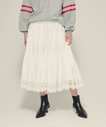eL | 【eL】Made in India Lace Volume Skirt/587208(スカート)