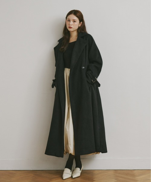 Olu.（オルドット）の「ダブルシャギーロングコート（ステンカラー