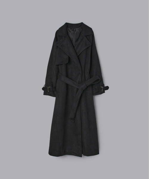 ダブルシャギーロングコート（ステンカラーコート）｜Olu.（オルドット