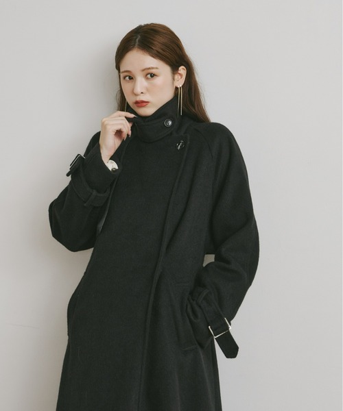 ダブルシャギーロングコート（ステンカラーコート）｜Olu.（オルドット