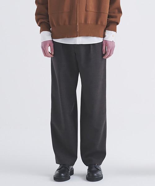 CULLNI（クルニ）の「Glen Check 3Tuck Semi Wide Pants（スラックス