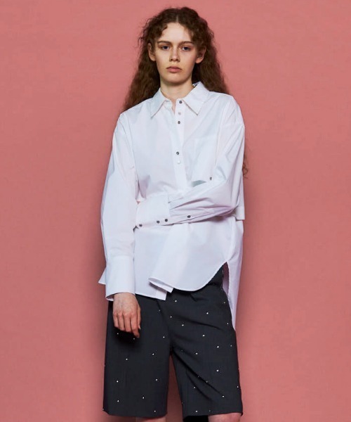 専用ページ♥メゾンスペシャル マルチウェイタフタブラウス　新品、未使用 MAISON SPECIAL ブラウス シャツ Multiway Taffeta Blouse