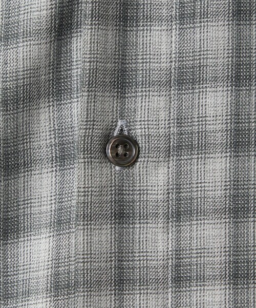 Steven Alan＞ ネル オンブレー チェック レギュラーカラー シャツ