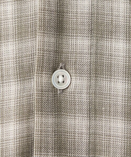 Steven Alan＞ ネル オンブレー チェック レギュラーカラー シャツ