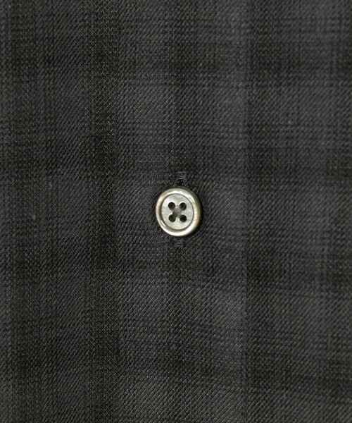 Steven Alan（スティーブンアラン）の「＜Steven Alan＞ ネル  オンブレー チェック レギュラーカラー シャツ NARROW（シャツ/ブラウス・メンズ・ベージュ/ブラック/グレー・S/M/L/XL）」の4枚目の写真