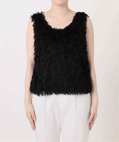 追加》【洗える】フェザーヤーンタンクトッププルオーバー2（シャツ