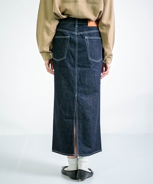 D.M.G.（ドミンゴ）の「[D.M.G. / ディーエムジー] 12.5ozデニム タイトスカート（デニムスカート・レディース・ワンウォッシュ・M/S）」の10枚目の写真