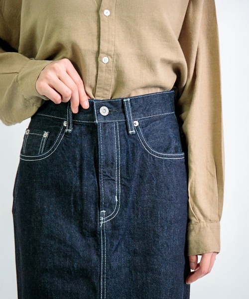 D.M.G.（ドミンゴ）の「[D.M.G. / ディーエムジー] 12.5ozデニム タイトスカート（デニムスカート・レディース・ワンウォッシュ・M/S）」の11枚目の写真