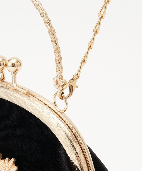 CIAOPANIC（チャオパニック）の「【Lumé/ルメ】メタルハートがま口バッグ（ショルダーバッグ・レディース・ボルドー/ブラック・FREE）」の13枚目の写真