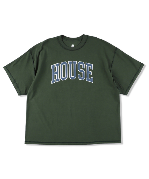 is-ness（イズネス）の「ISNESS MUSIC / イズネス ミュージック HOUSE T-SHIRT（Tシャツ/カットソー・メンズ・ネイビー/ホワイト/グリーン・FREE）」の2枚目の写真