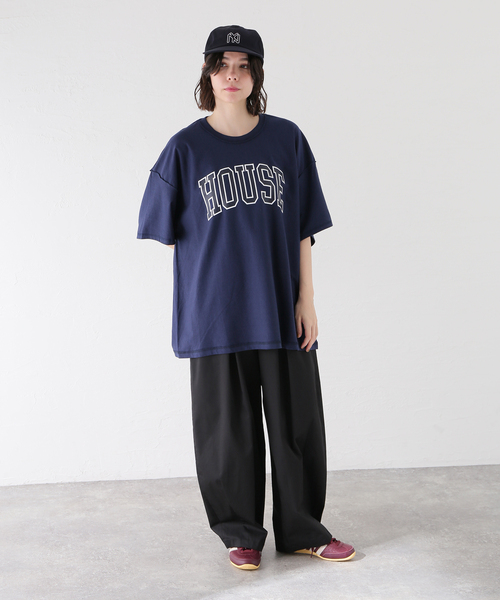 is-ness（イズネス）の「ISNESS MUSIC / イズネス ミュージック HOUSE T-SHIRT（Tシャツ/カットソー・メンズ・ネイビー/ホワイト/グリーン・FREE）」の8枚目の写真