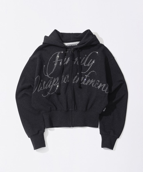 SCULPTOR(スカルプター)の「Bad Seed Jewel Hooded Zip-Up(パーカー・レディース・チャコールグレー・X-SMALL/SMALL/MEDIUM/LARGE)」の1枚目の写真