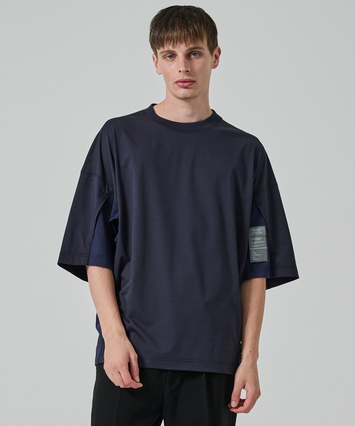 N.HOOLYWOOD(N.ハリウッド)の「【N.HOOLYWOOD】別注 9255-CS60-018 切り替えT-SHIRT(Tシャツ/カットソー・メンズ・ブラック/ベージュ/ネイビー・36/38)」の6枚目の写真