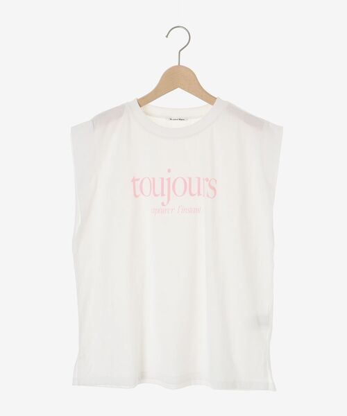 le.coeur blanc(ルクールブラン)の「toujoursロゴプリントフレンチTシャツ(Tシャツ/カットソー・レディース・ブラック系その他/ブルー系その他2/ピンク系その他2・38)」の15枚目の写真