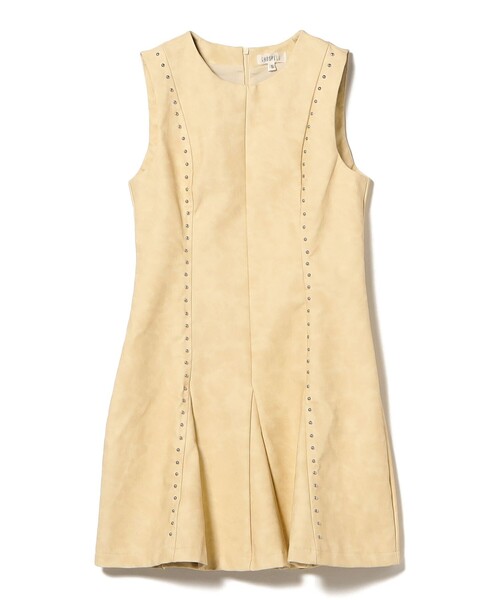 GHOSPELL(ゴスペル)の「GHOSPELL / Fifi Studded Mini Dress(ワンピース・レディース・イエロー・SMALL)」の2枚目の写真