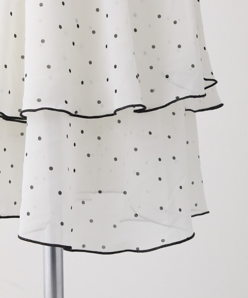 ホルターネックフリルキャミワンピース