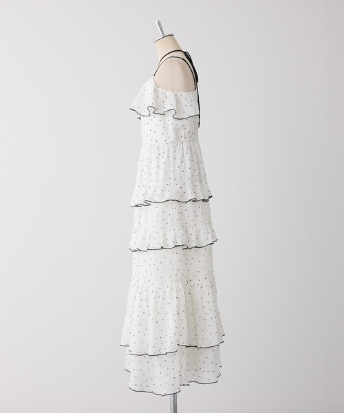 ホルターネックフリルキャミワンピース（ワンピース）｜one after