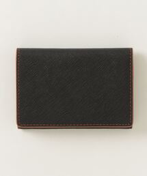 Perfect Suit FActory（パーフェクトスーツファクトリー）の「バイカラー名刺入れ　ホワイト/ワイン/オレンジ/ターコイズ/ネイビー（名刺入れ）」