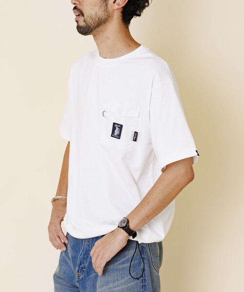 COBMASTER（コブマスター）の「Cobmaster/コブマスター FSSP ｺﾌﾞﾎﾟｹｯﾄTEE（Tシャツ/カットソー・メンズ・ブラック/オフホワイト・MEDIUM/LARGE）」の18枚目の写真