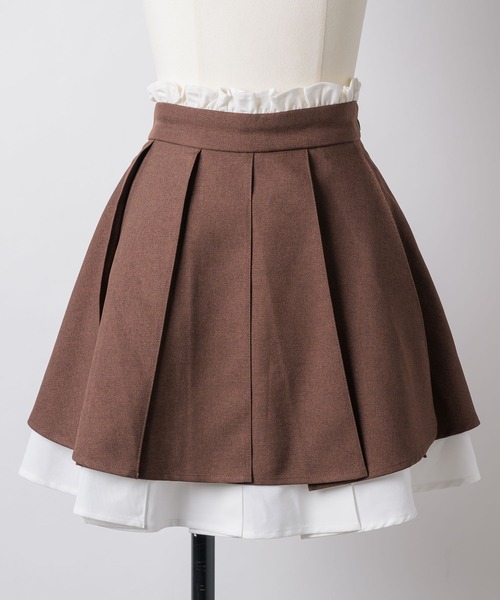 VIOLETTA(ヴィオレッタ)の「【HEIREN】レイヤードプリーツミニスカート(スカート・レディース・ブラウン/チェック・S/M)」の17枚目の写真