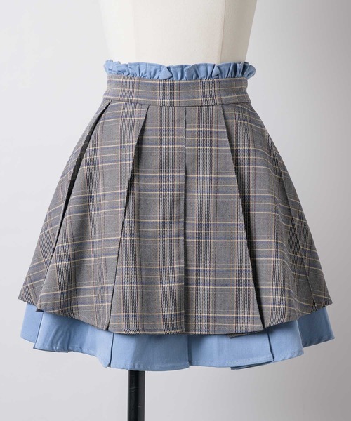 VIOLETTA(ヴィオレッタ)の「【HEIREN】レイヤードプリーツミニスカート(スカート・レディース・ブラウン/チェック・S/M)」の18枚目の写真