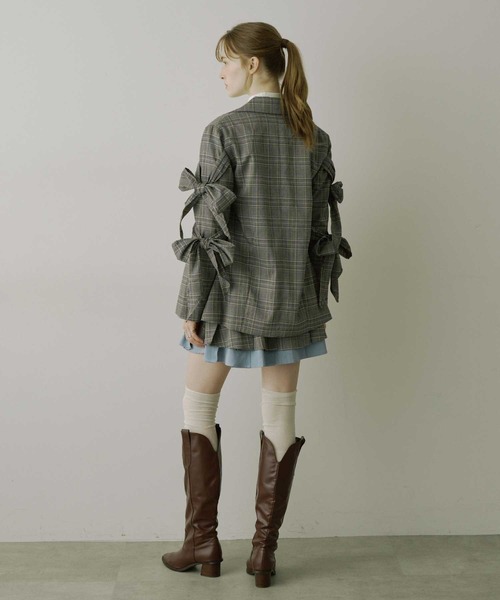 VIOLETTA(ヴィオレッタ)の「【HEIREN】レイヤードプリーツミニスカート(スカート・レディース・ブラウン/チェック・S/M)」の14枚目の写真